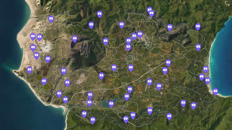 Forza Horizon 5 Fast Travel Boards Map Location