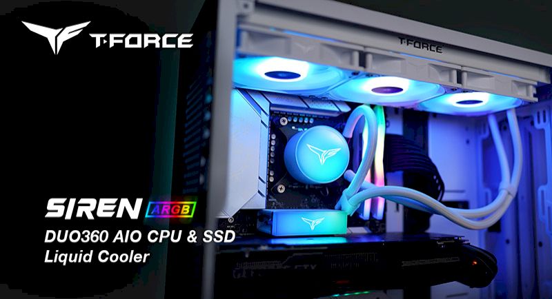 teamgroup-launches-t-drive-siren-duo360-argb-aio-cooler,-the-first-twin-“cpu+ssd”-water-block-design