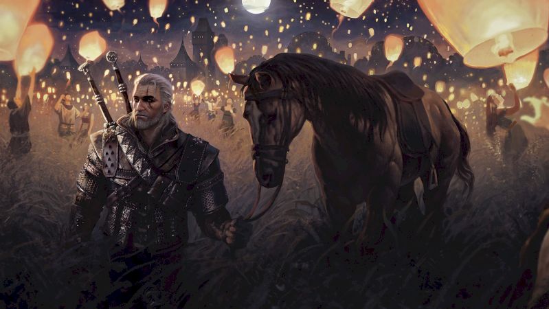 now-you-can-pet-geralt’s-horse-in-the-witcher-3,-and-it-is-about-time